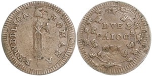 2 Baiocco Kirchenstaat (752-1870) Kupfer 