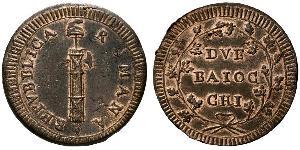 2 Baiocco Stato Pontificio (752-1870) Rame 