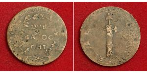 2 Baiocco Stato Pontificio (752-1870) Rame 