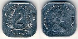 2 Cent  Aluminio Isabel II (1926-2022)