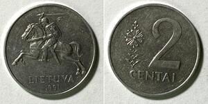 2 Cent Lituanie (1991 - ) Aluminium 