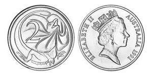 2 Cent Australia (1939 - ) Bronce Isabel II (1926-2022)