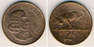 2 Cent Sudáfrica (1910 - ) Bronce 
