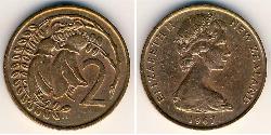 2 Cent Nouvelle-Zélande Bronze Elizabeth II (1926-2022)
