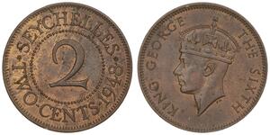 2 Cent Seychelles (1976 - ) Bronze 