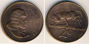 2 Cent South Africa (1910 - ) Bronze 