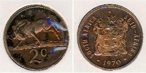 2 Cent South Africa (1910 - ) Bronze 