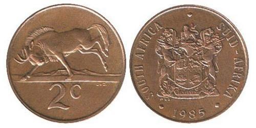 2 Cent Sudafrica (1910 - ) Bronzo 