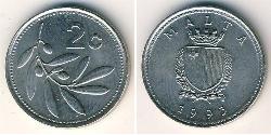 2 Cent Malte (1964 - ) Cuivre/Zinc 