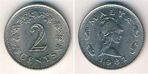 2 Cent Malta (1964 - ) Kupfer/Zink 
