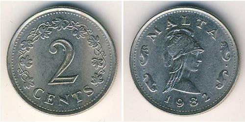 2 Cent Malta (1964 - ) Kupfer/Zink 