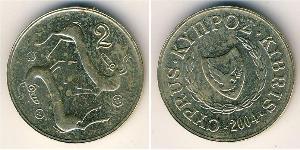 2 Cent Republik Zypern (1960 - ) Messing 