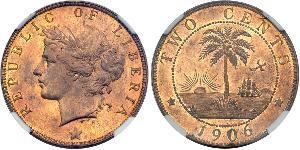 2 Cent 利比里亚 (1847 - )  