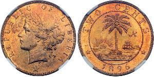 2 Cent 利比里亚 (1847 - )  