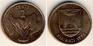 2 Cent Kiribati 青铜 