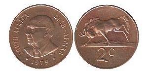 2 Cent 南非 (1910 - ) 青铜 
