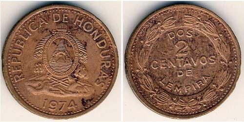 2 Centavo Honduras (1821 - ) Bronzo 