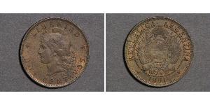 2 Centavo República Argentina (1861 - ) Cobre 