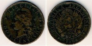2 Centavo Argentine Republic (1861 - ) Copper 
