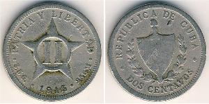 2 Centavo Cuba (1898 - ) Cuivre/Nickel 