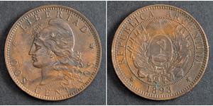 2 Centavo Argentinien (1861 - ) Kupfer 