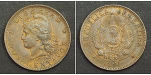 2 Centavo Argentinien (1861 - ) Kupfer 