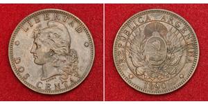 2 Centavo Argentinien (1861 - ) Kupfer 
