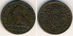 2 Centavo Belgio Rame 
