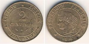 2 Centavo Terza Repubblica francese (1870-1940)  Rame 