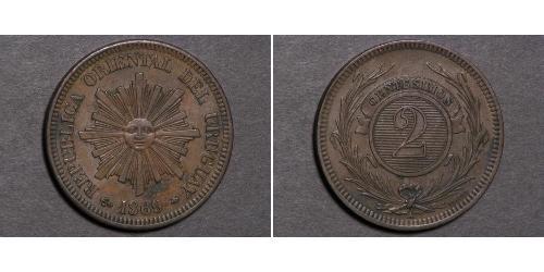 2 Centesimo Uruguay (1825 - )  
