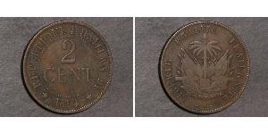 2 Centime Haití (1804 - ) Bronce 