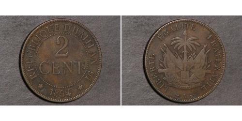 2 Centime Haiti (1804 - ) Bronzo 
