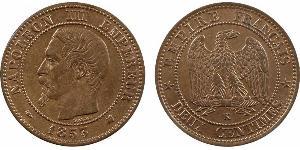 2 Centime Segundo Imperio francés (1852-1870) Cobre Napoleon III (1808-1873)