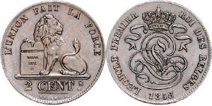 2 Centime 比利时 銅 利奥波德一世 (比利时) (1790 - 1865)