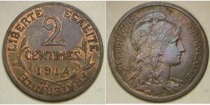 2 Centime 法兰西第三共和国 (1870 - 1940) 青铜 