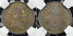 2 Centimo Kingdom of Spain (1874 - 1931) Cuivre Alfonso XIII of Spain (1886 - 1941)