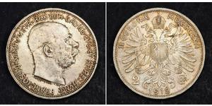 2 Corona Impero austro-ungarico (1867-1918) Argento 