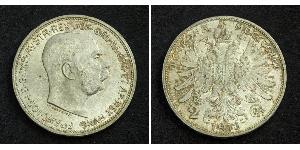 2 Corona Impero austro-ungarico (1867-1918) Argento 