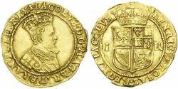 2 Crown Reino de Inglaterra (927-1649,1660-1707) Oro Jacobo I (1566-1625)