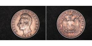 2 Decimo Ecuador (1830 - ) Silver 