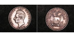 2 Decimo Эквадор (1830 - ) Серебро 