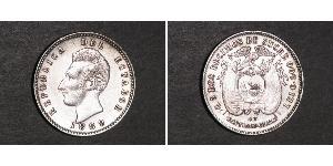 2 Decimo Еквадор (1830 - ) Срібло 