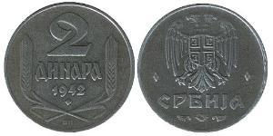 2 Dinaro Serbia Zinc 