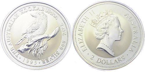 2 Dollar Australie (1939 - ) Argent Elizabeth II (1926-2022)