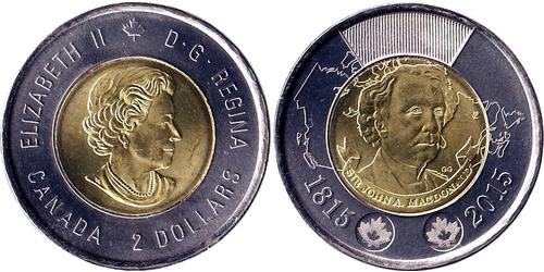2 Dollar Canada Brass Elizabeth II (1926-2022)
