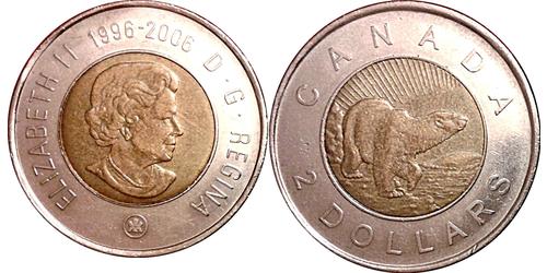 2 Dollar Kanada Bronze/Nickel Elizabeth II (1926-2022)