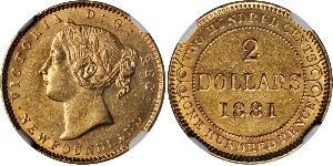 2 Dollar Kanada Gold Victoria (1819 - 1901)