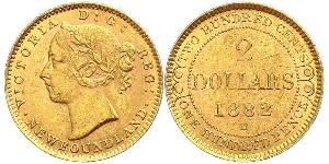 2 Dollar Vereinigtes Königreich von Großbritannien und Irland (1801-1922) Gold Victoria (1819 - 1901)