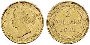 2 Dollar Vereinigtes Königreich von Großbritannien und Irland (1801-1922) Gold Victoria (1819 - 1901)