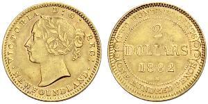 2 Dollar Vereinigtes Königreich von Großbritannien und Irland (1801-1922) Gold Victoria (1819 - 1901)